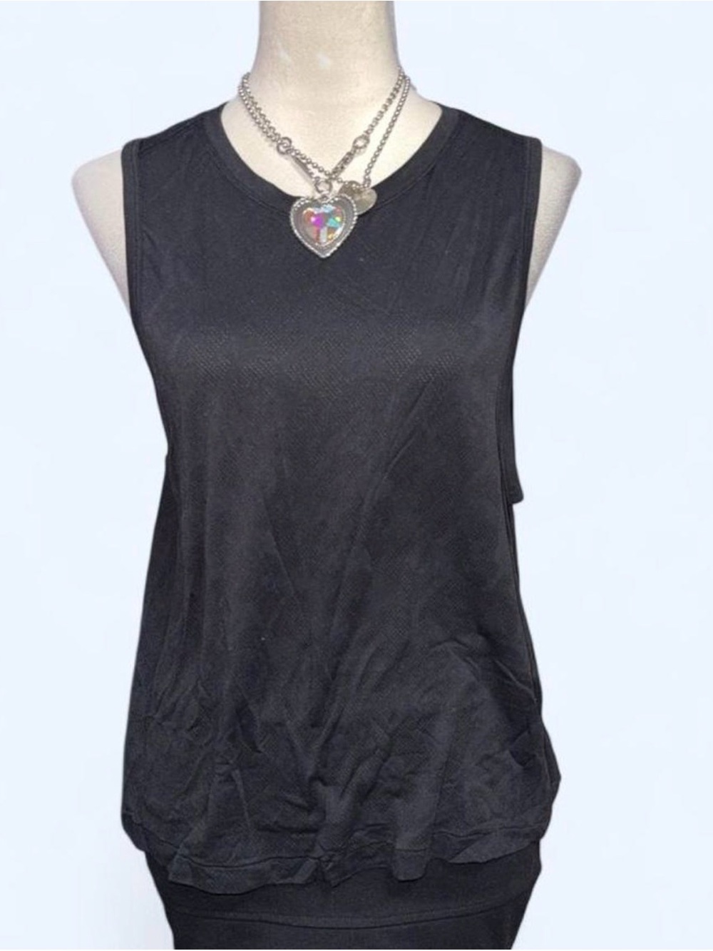 PINK Victoria's Secret Black Sleeveless Tank